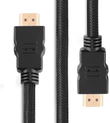 BITPRO Braided High Speed HDMI with Ethernet 3m HDMI Cable  (Compatible with Moniter, HDTV, TV Box, Projector, Laptop or PC, Blu-ray Player, Black, One Cable)