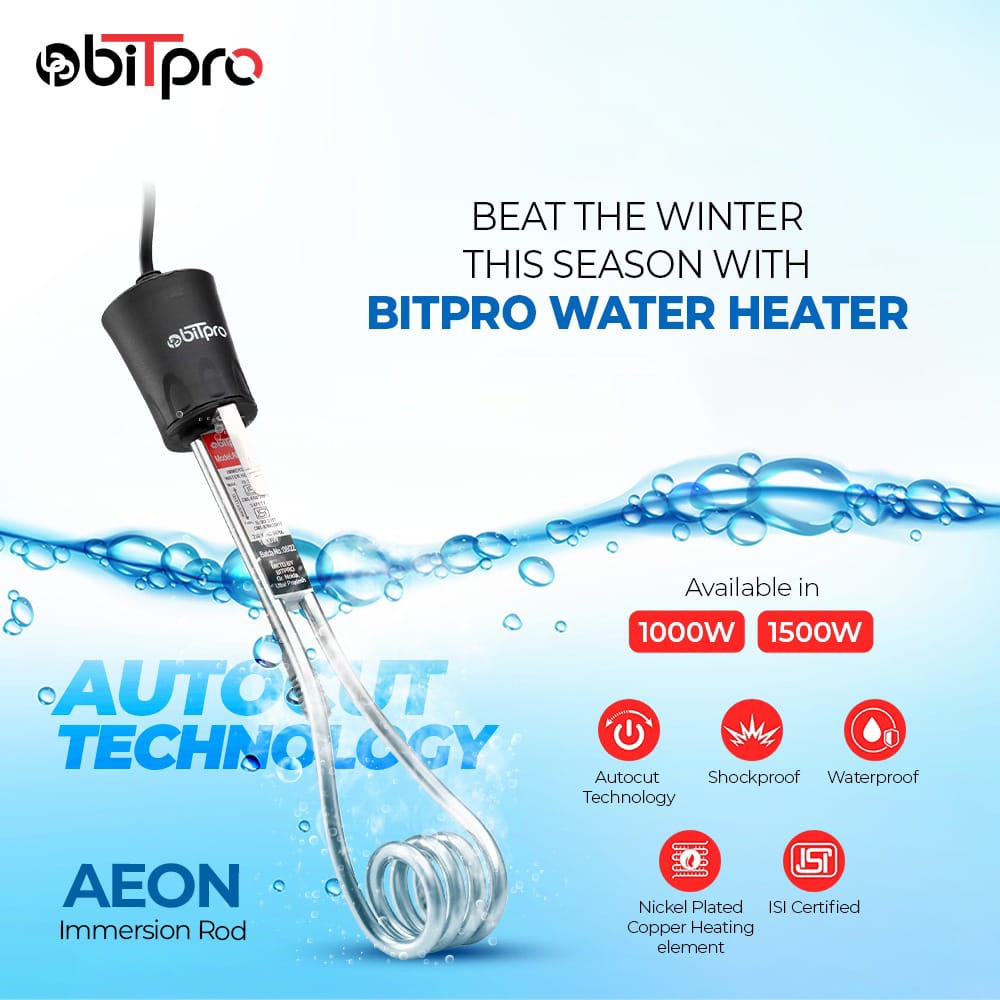 Bitpro Aeon water heater rod: Powerful rod for quick water heating!